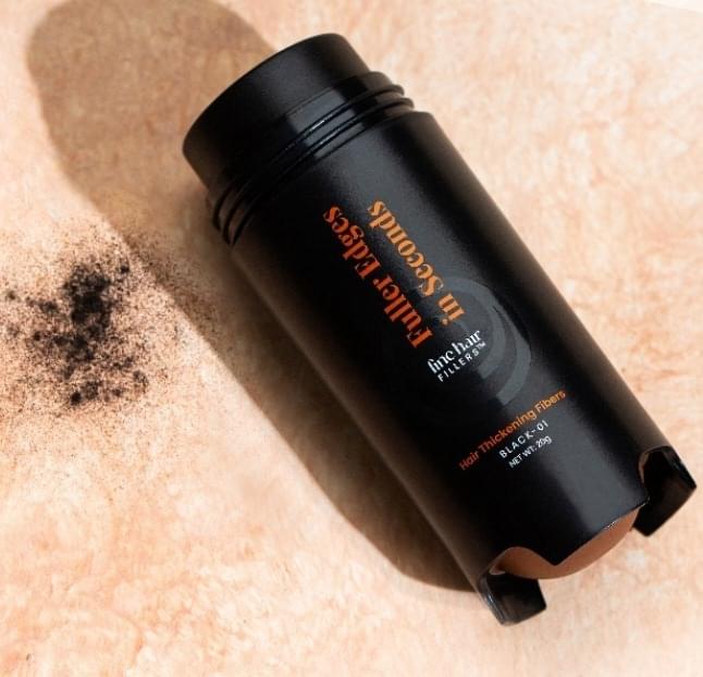 BLACK Fuller Edges in Seconds Fine Hair Fillers 20g
