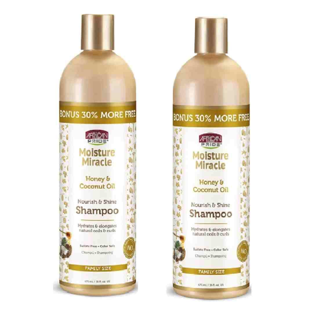 African Pride Moisture Miracle Nourish & Shine Shampoo - 475ml (Family Size)